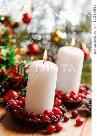 Christmas decorations with a candles 13239655