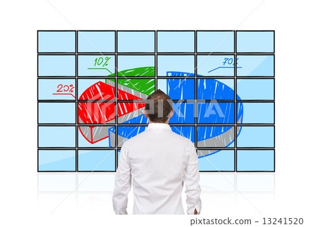 man looking on chart 13241520