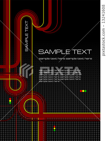 Cover for brochure or template office folder with junction and traffic light images 13241608