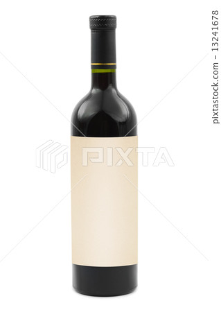 Wine bottle with blank label 13241678