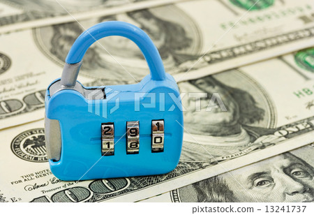 Money and lock Money and lock 13241737