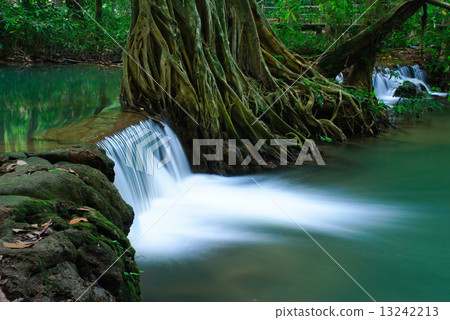 Waterfall in deep forest of Krabi,Thailand 13242213