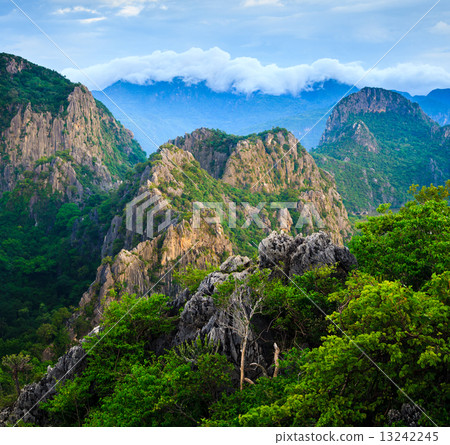 Mountain peak at sunrise, Khao Dang,Sam roi yod national park,Th 13242245