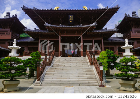 Chi lin Nunnery, Tang dynasty style Chinese temple, Hong Kong Chi lin Nunnery, Tang dynasty style Chinese temple, Hong Kong 13242626