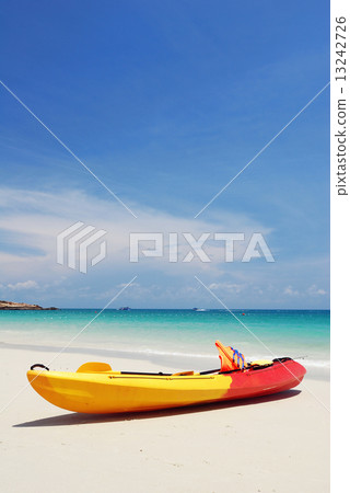 Kayak on the beach of samed island , thailand Kayak on the beach of samed island , thailand 13242726