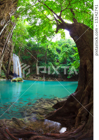 Erawan Waterfall, Kanchanaburi, Thailand Erawan Waterfall, Kanchanaburi, Thailand 13242741