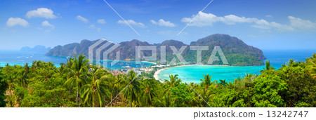 Panorama of Phi phi island, Krabi, Southern of Thailand. Panorama of Phi phi island, Krabi, Southern of Thailand. 13242747