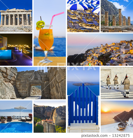 Collage of Greece travel images 13242875