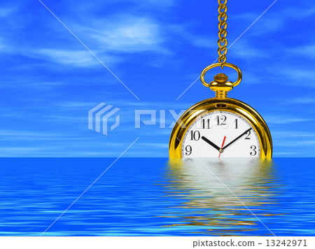 Clock in water 13242971