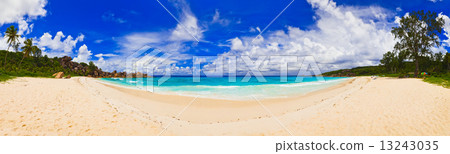 Panorama of tropical beach Panorama of tropical beach 13243035