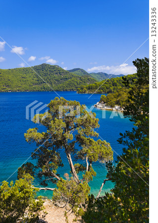 Lake at island Mljet in Croatia Lake at island Mljet in Croatia 13243336