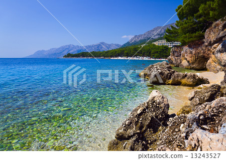 Beach at Brela, Croatia Beach at Brela, Croatia 13243527