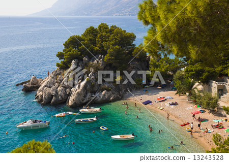 Beach at Brela, Croatia Beach at Brela, Croatia 13243528