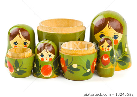 Russian retro toy matrioska 13243582