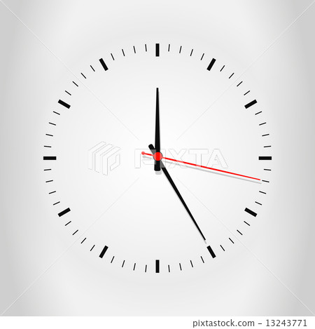 Clock face with shadow 13243771