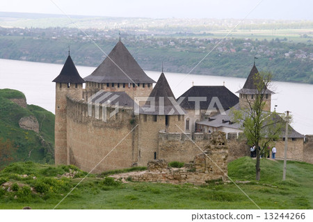 View of Hotyn fortress and Dnister river 13244266