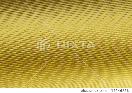 Golden wavy ribbed 3D material texture - Stock Illustration [13246288 ...