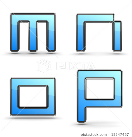Letters M, N O, P - Set in Touchpad Style. Letters M, N O, P - Set in Touchpad Style. 13247467