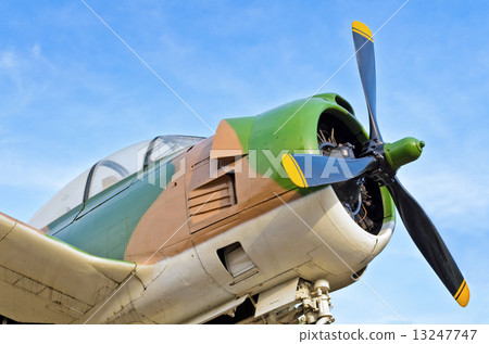 Fighter aircraft in world war 2 on sky background Fighter aircraft in world war 2 on sky background 13247747