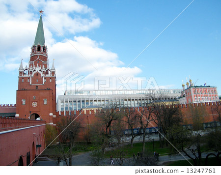 Moscow Kremlin Troitskaya Tower and Palace of Congresses 2011 13247761