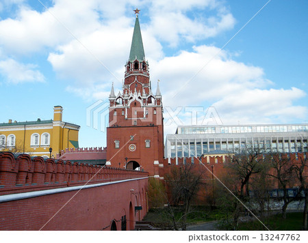 Moscow Kremlin Troitskaya Tower and Palace of Congresses May 201 13247762
