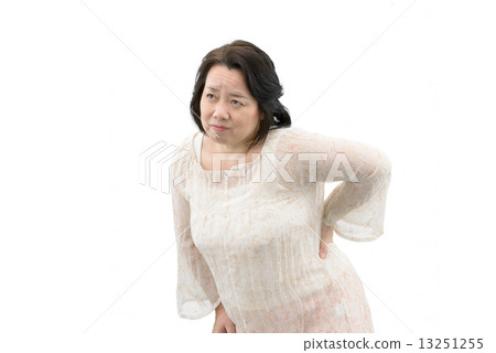White pause of middle-aged women in casual wear 13251255