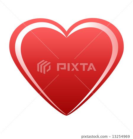Heart of the red with white highlights 13254969