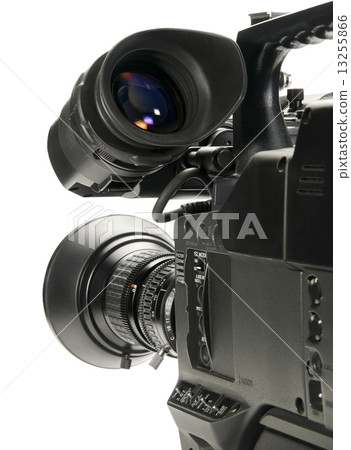 Professional digital video camera, isolated on white background 13255866