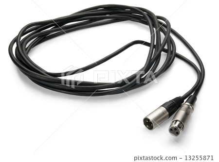 cable connectors on white background , isolated on white backgro 13255871