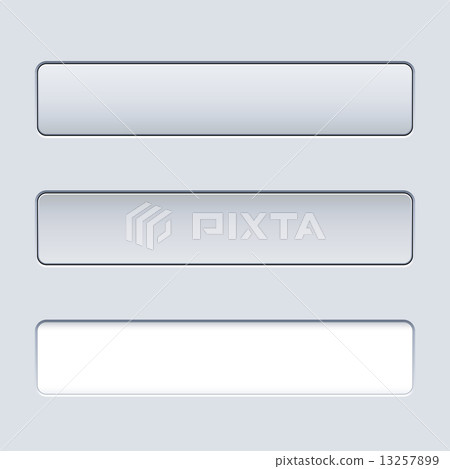 Interface rectangular button template with text field. 13257899