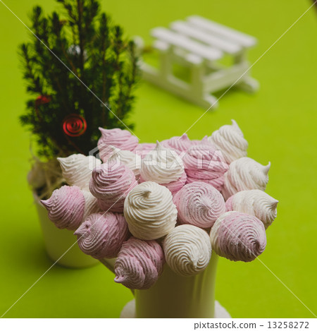 Homemade pink and white marshmallow 13258272