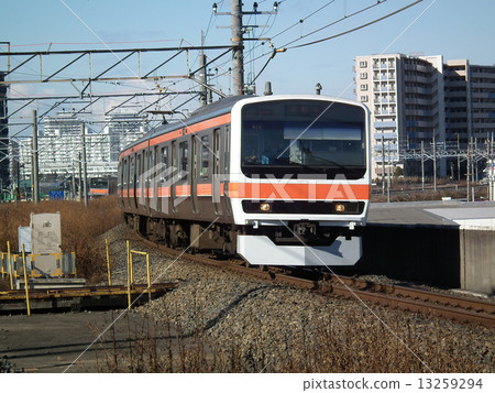Musashino Line 209 Series Misato Station Musashino Line 209 Series Misato Station 13259294