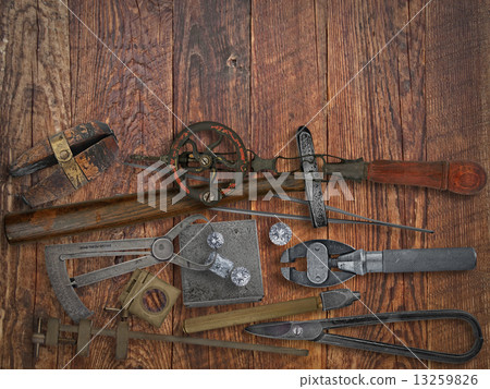 vintage jeweler tools and diamonds 13259826