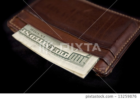 wallet with hundred dollars 13259876