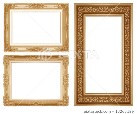 Gold picture frame Gold picture frame 13263189