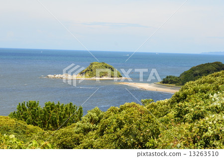 "Shimogamigahama" (Shigajima / Fukuoka city, Fukuoka prefecture) I watched from the holiday village of Shikanoshima "Shimogamigahama" (Shigajima / Fukuoka city, Fukuoka prefecture) I watched from the holiday village of Shikanoshima 13263510