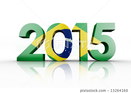 Composite image of brasil national flag Composite image of brasil national flag 13264168