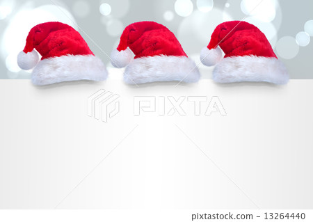 Composite image of santa hat on poster 13264440
