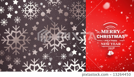 Composite image of snow falling Composite image of snow falling 13264450