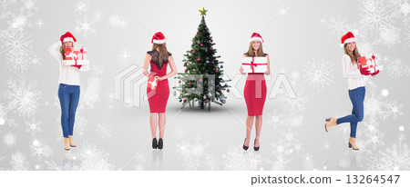 Composite image of different festive blondes 13264547