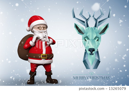 Composite image of snow falling 13265079