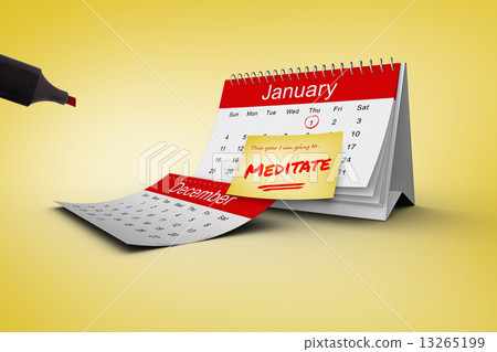 Composite image of new years resolutions 13265199