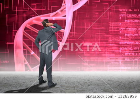 Composite image of thinking businessman Composite image of thinking businessman 13265959