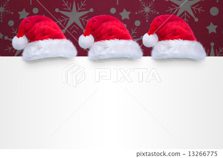 Composite image of santa hat on poster Composite image of santa hat on poster 13266775