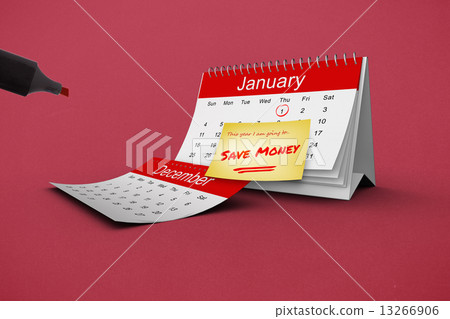 Composite image of new years resolutions Composite image of new years resolutions 13266906