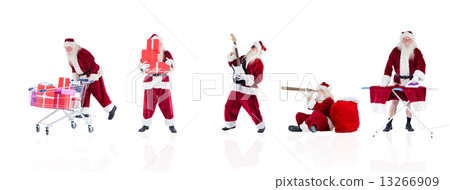 Composite image of different santas Composite image of different santas 13266909