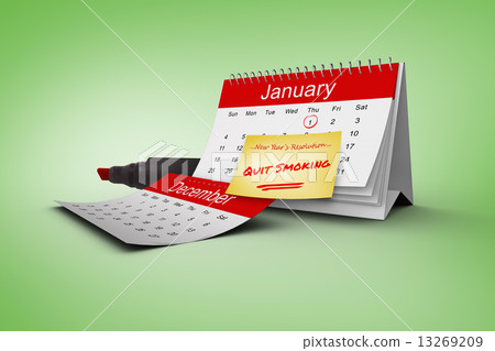 Composite image of new years resolutions 13269209