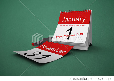 Composite image of new years resolutions 13269948