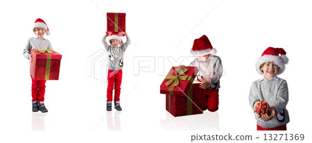 Composite image of different festive boys 13271369
