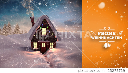 Composite image of snow falling Composite image of snow falling 13272719